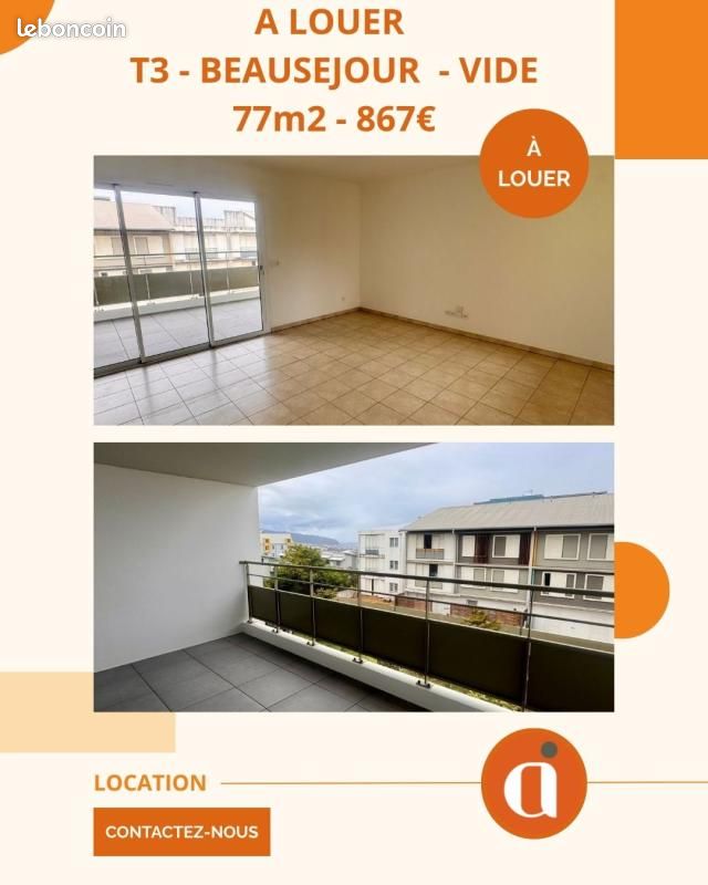 Appartement 3 pièces 63 m² · à Sainte-Marie · 63 m² · 841 €/mois