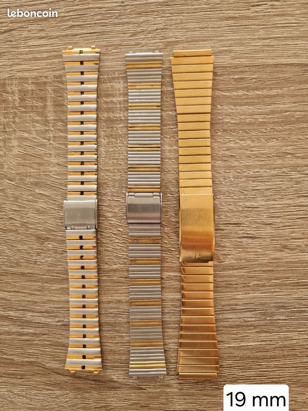 Bracelet De Montre ZRC Plaqué Or 21mm - Neuf Avec Étiquettes - Pour Homme