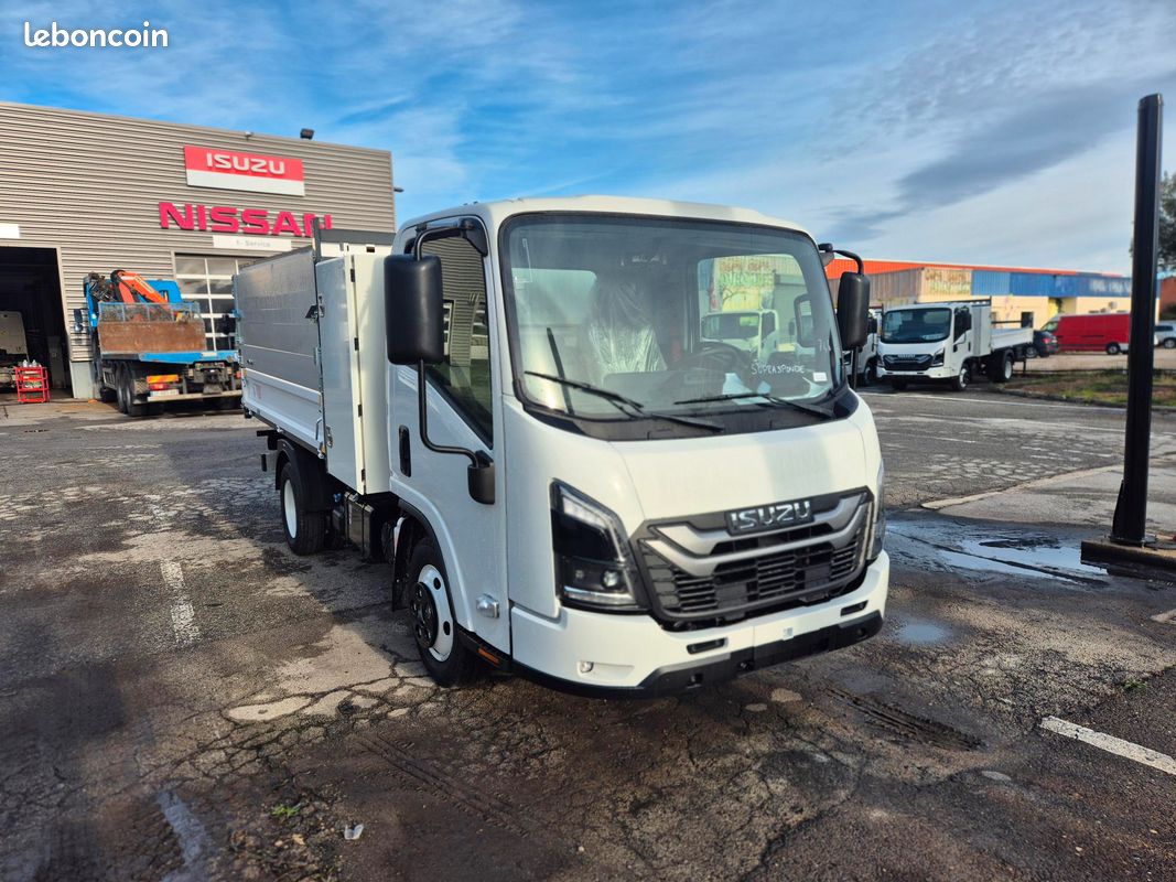 New ISUZU M27 3L 150Ch benne + rehausse + porte universelle type paysagiste (image 1)