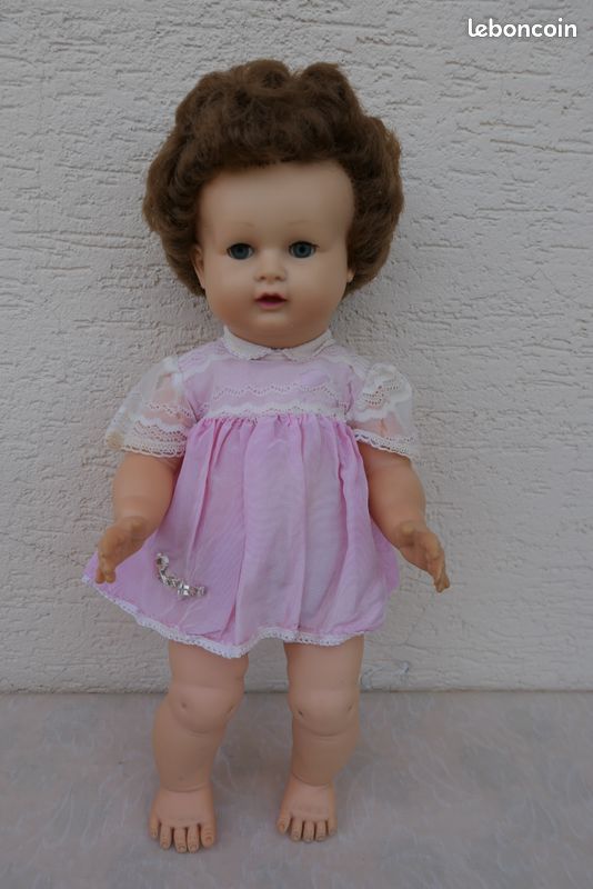 Poupée Raynal 58 Cm - Corps Et Tête Impeccables - Robe D'origine - Années 1950