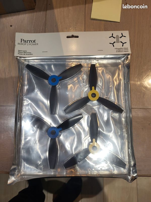Hélices De Rechange Pour Drone Parrot Bebop 2 - Lot De 8 (4 Noires + 4 Blanches) | Accessoire De Remplacement