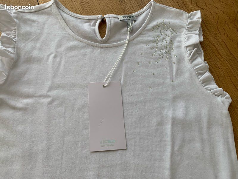 Robe noir, blanc - IKKS - 12 ans - vêtements enfant d'occasion