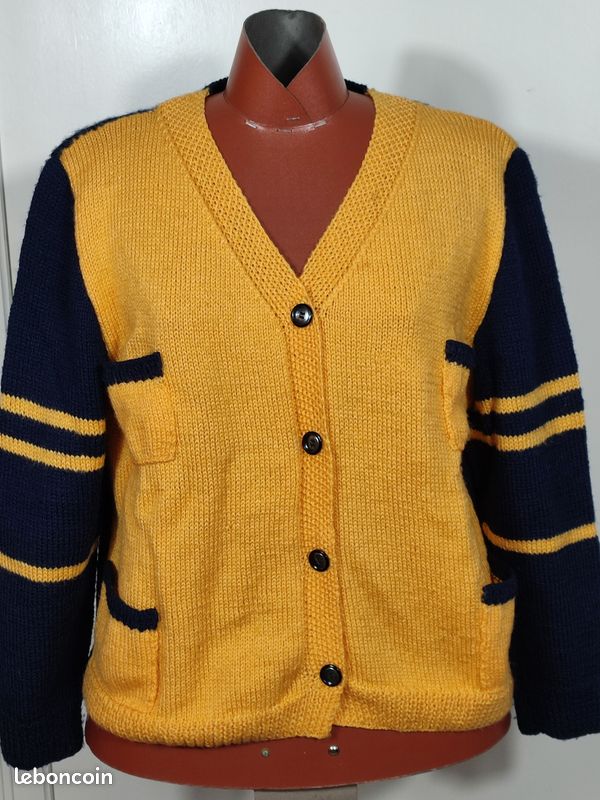 Gilet bicolore NEUF, design sport chic, T 46/48 (image 1)