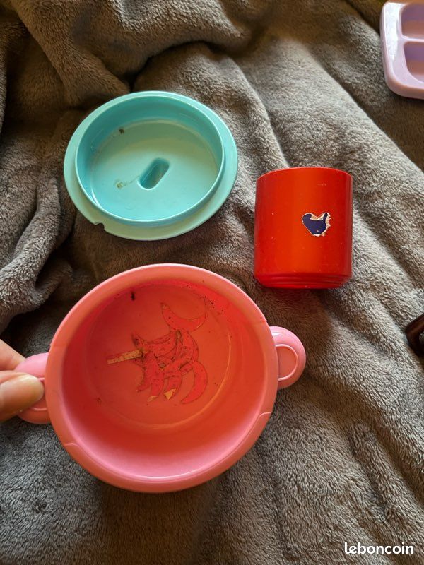 Ancienne Dinette En Porcelaine Enfant – Boîte Violette (France)