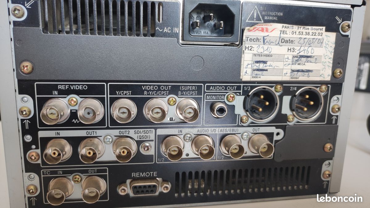 Contrôleur d'édition Sony DSRM-10 pour magnétoscope DVCAM
