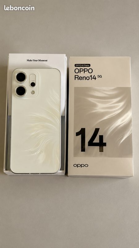 OPPO Reno14 5G + chargeur 80W – Garantie +1 an (image 2)