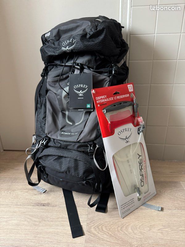 Sac à Dos De Randonnée Osprey Aura AG 50 Litres - Bleu, Neuf, Emballage D'origine, France