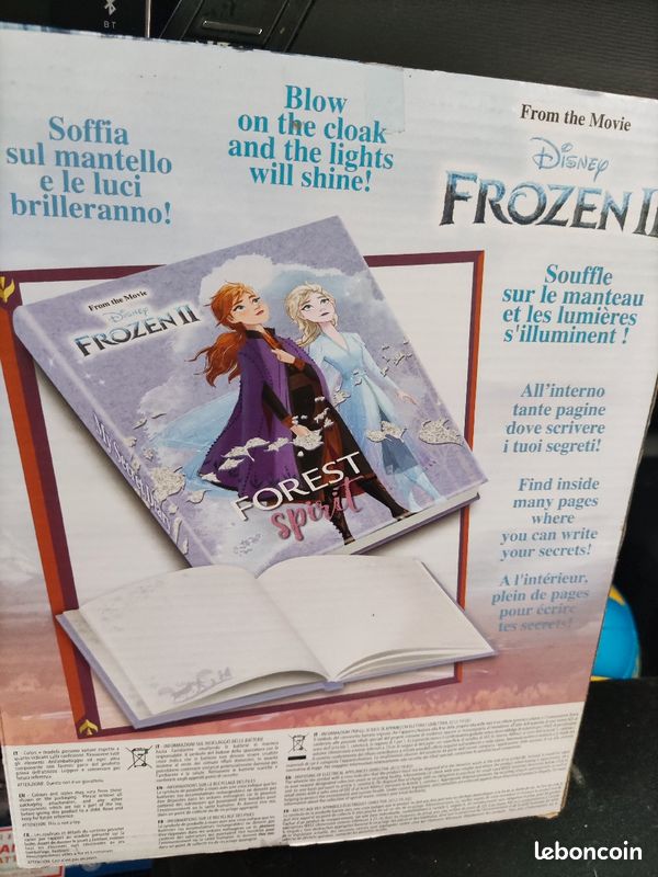 NEUF Journal intime lumineux reine des neige Magic light diary Frozen 2 (image 2)