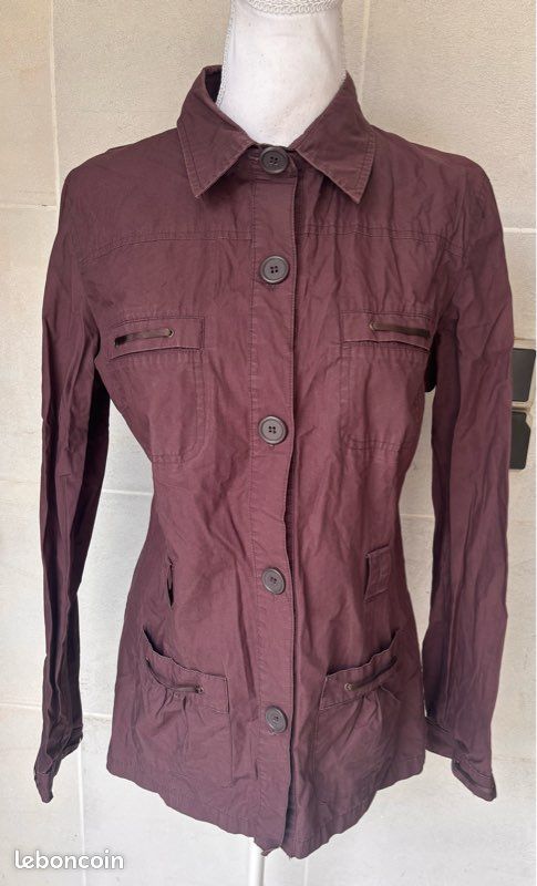 Taille M – Veste prune boutonnée Naf Naf (image 2)