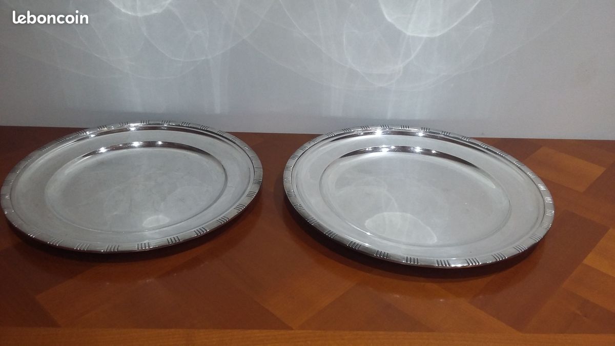 PLAT CREUX ROND en métal argenté EUR 24,00 - FR
