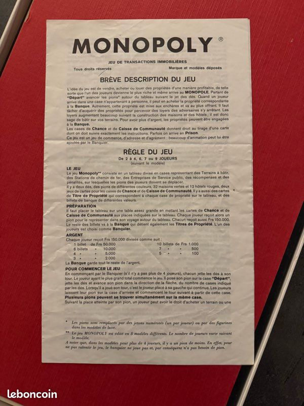 Monopoly jeu de société Miro Company Vintage (image 6)