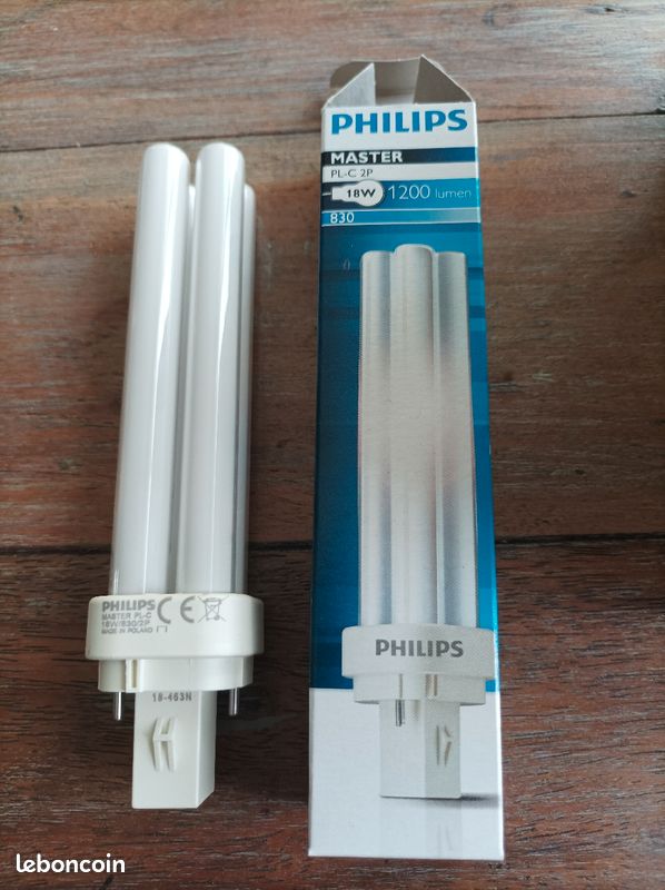 Lot 9 ampoules néo Philips 18W (image 1)