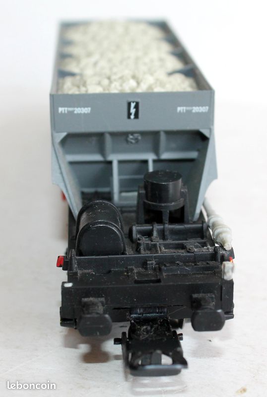JE33 - ELECTROTREN H0 5736 - WAGON TRÉMIE EF60 SNCF AVEC CHARBON EDF 4