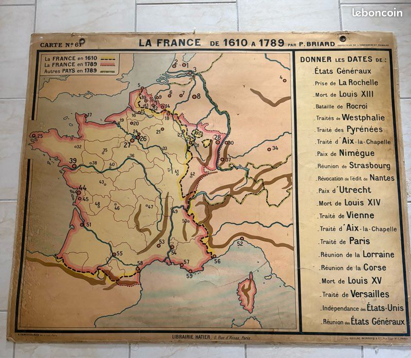Anciennes cartes scolaires historiques (image 12)