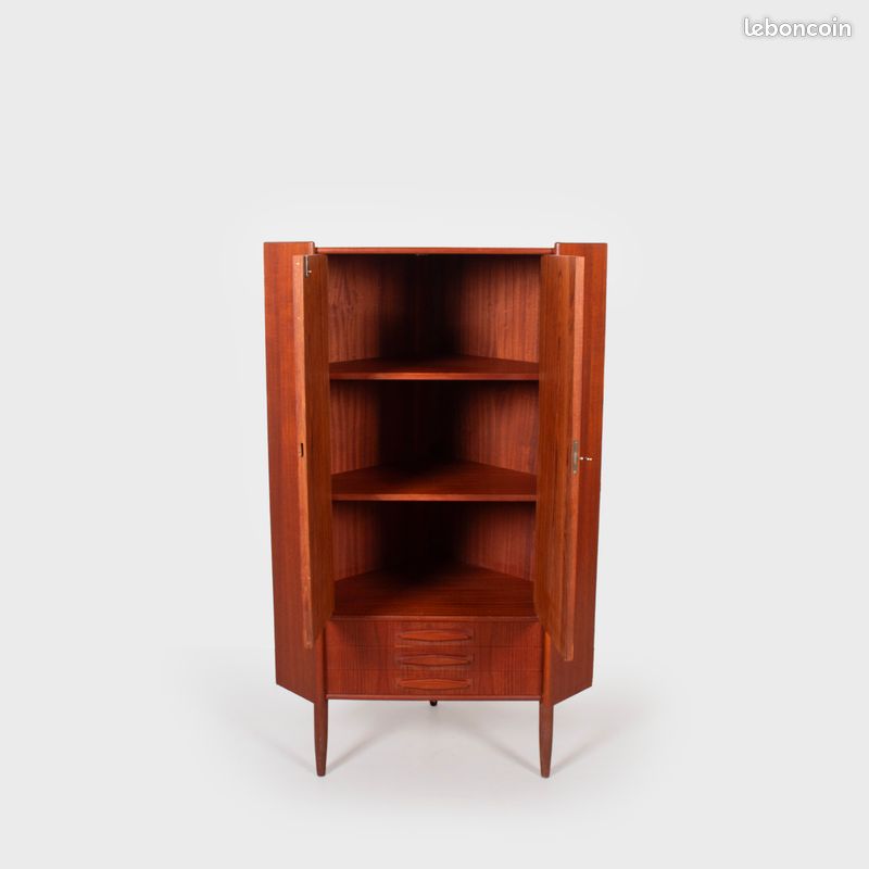 Meuble d'angle scandinave en teck par Omann Jun. - 1960 (image 3)