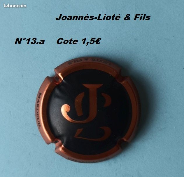 Capsule Joannès-Lioté & Fils N°13.a (image 1)