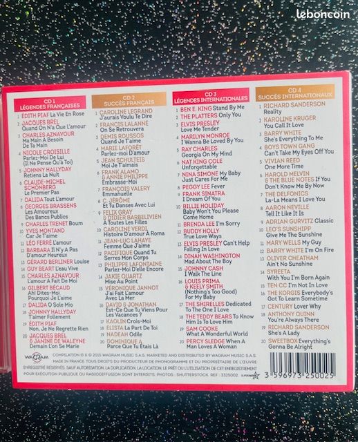 Album 4 cd "chansons d'amour" (image 5)