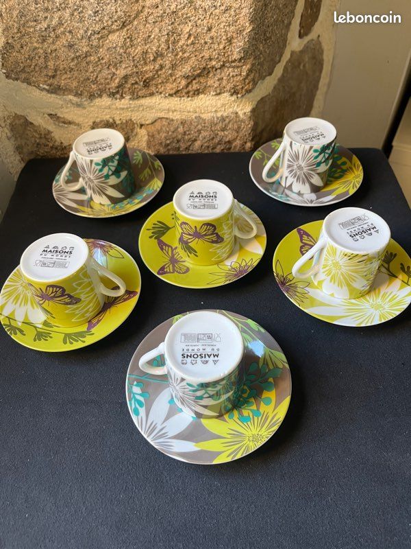 Lot de 6 tasses à café Maison du Monde Neuf (image 3)