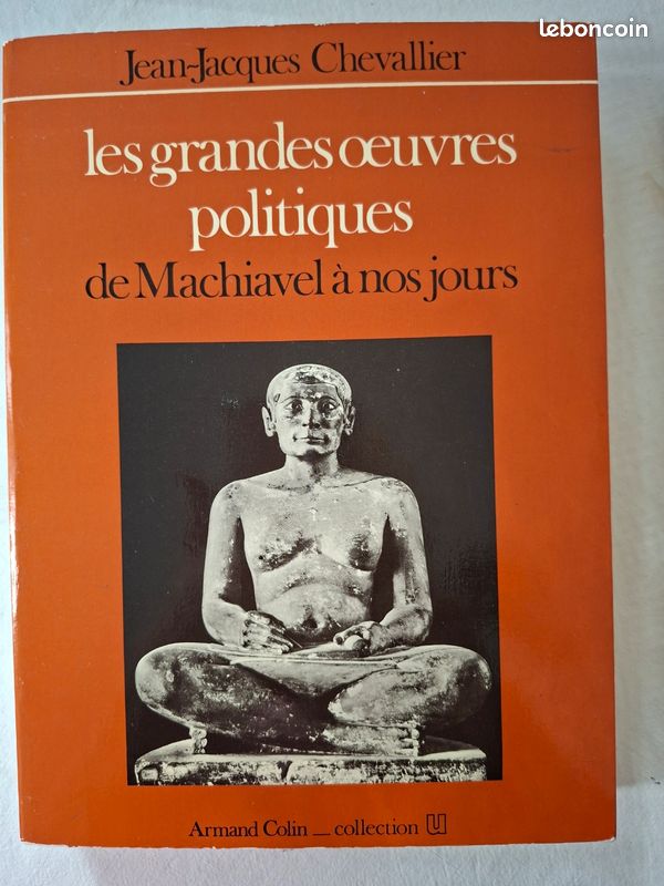 CHEVALLIER Jean Jacques " Les grandes œuvres politiques de Machiavel à nos jours "1975 (image 1)