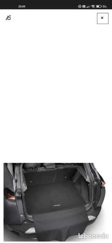 Tapis De Coffre Officiel Peugeot 2008 Avec Protection Seuil De