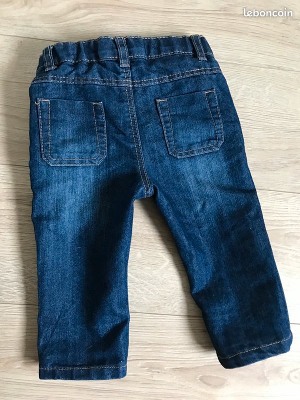 Lot 3pcs :1 jean et 1 body obaibi coton bio 12 mois (image 7)