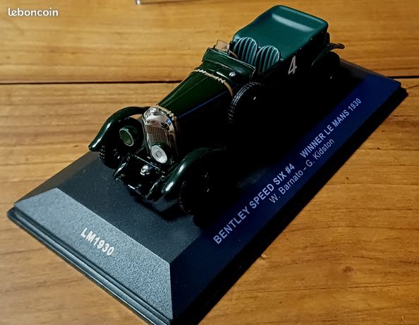 Miniature RD Marmande - Bentley Speed Six Coupe 1930 - Échelle 1/43, Bleue (France)