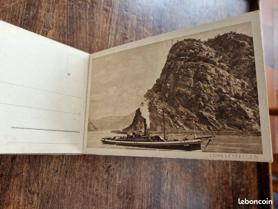 Der Rhein, livret de cartes postales anciennes (image 2)