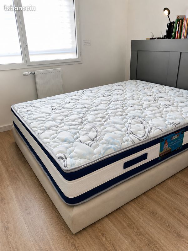 Lit 160 Sommier + Matelas (image 2)