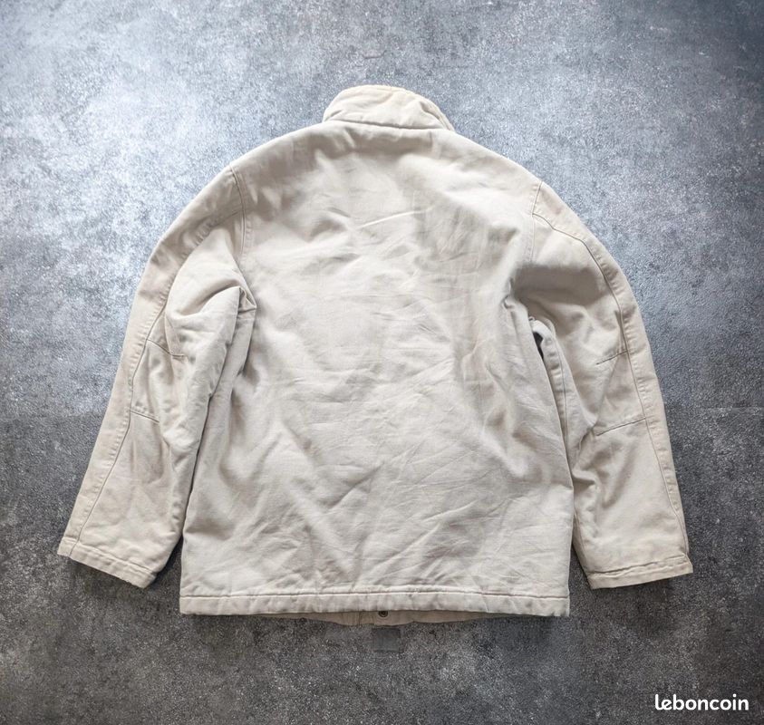 Veste L.O.G.G. H&M workwear vintage beige S – Field Jacket matelassée utility (image 6)