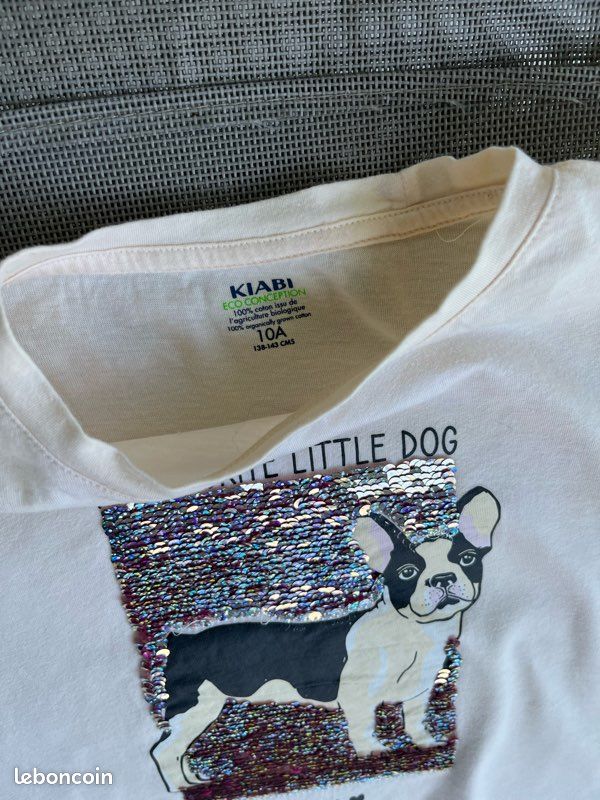 Tee-shirt été court pour fille 10 ans très bon état (image 3)