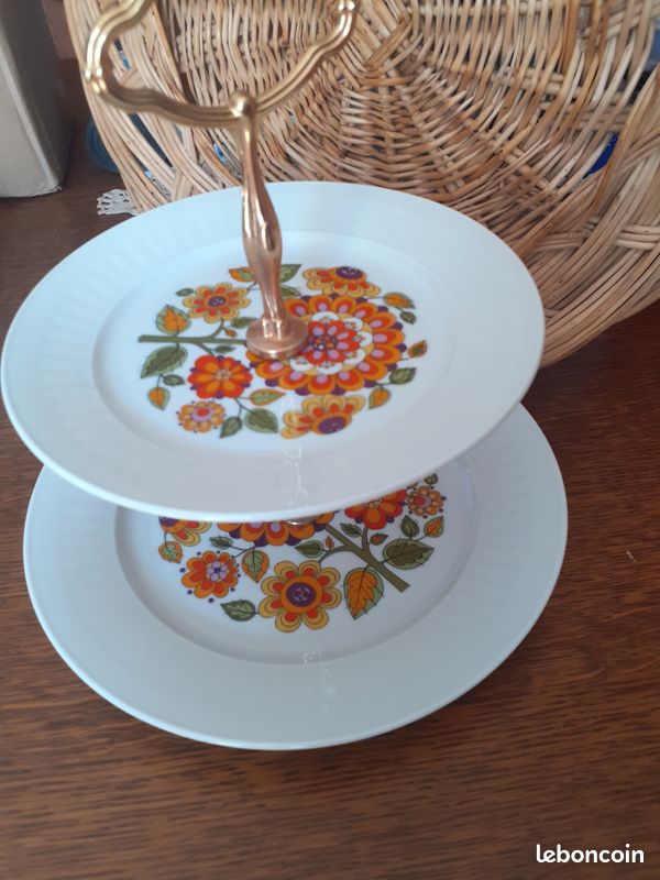 Petit plat a etage porcelaine (image 2)