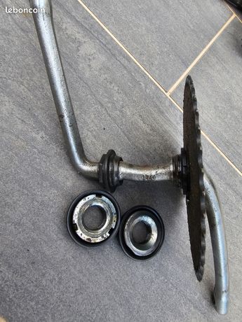 Pédalier vélo BMX Fauber monobloc (44 dents) - Partie cycle vélo sur La
