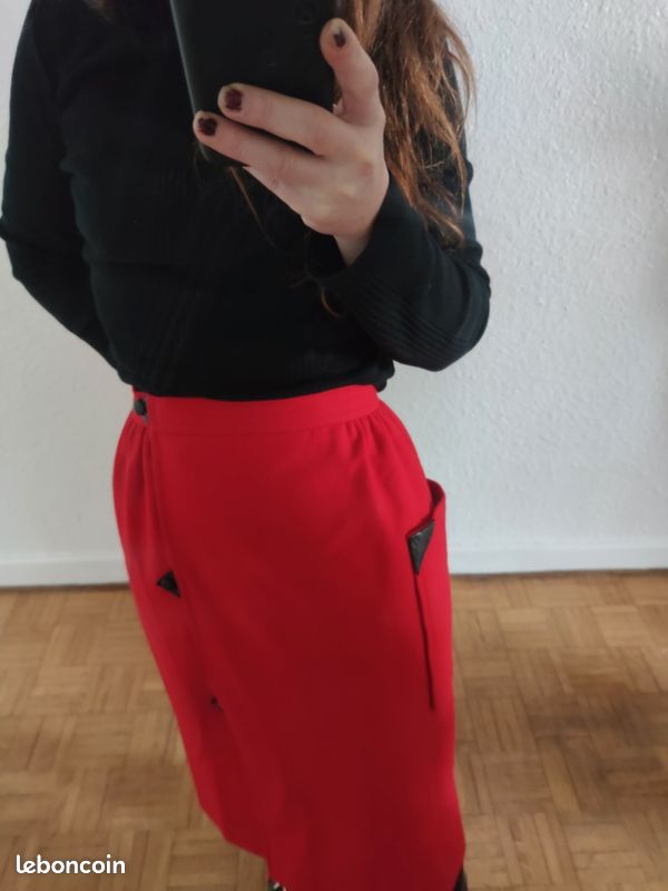 Jupe Courrèges laine et cachemire 36 vintage 90s (image 20)