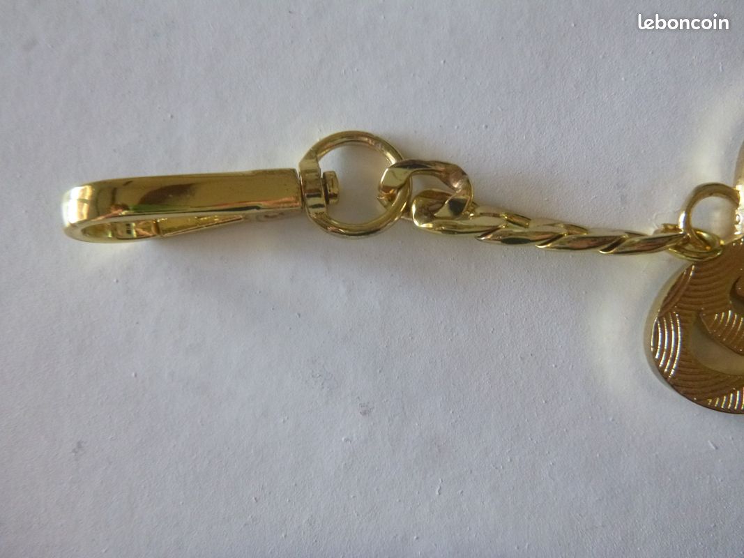 JAR Lot De 50 Crochets De Porte-clé Avec Anneau Pour Bricolage Doré