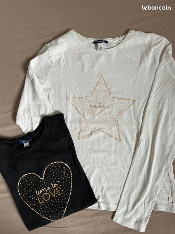 Okaïdi Tee Shirt Long Fille T-shirt Okaïdi Fille 10 Ans Okaïdi 10