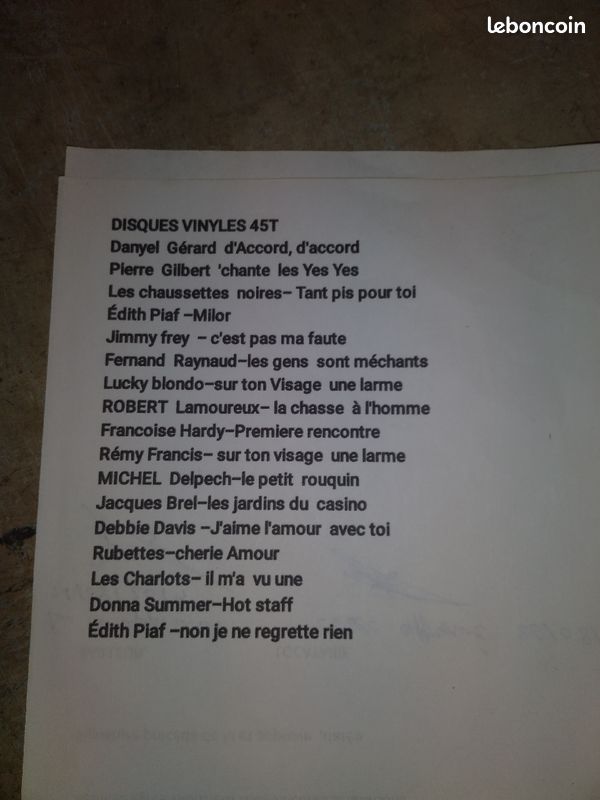 Disques vinyles 45T (image 1)