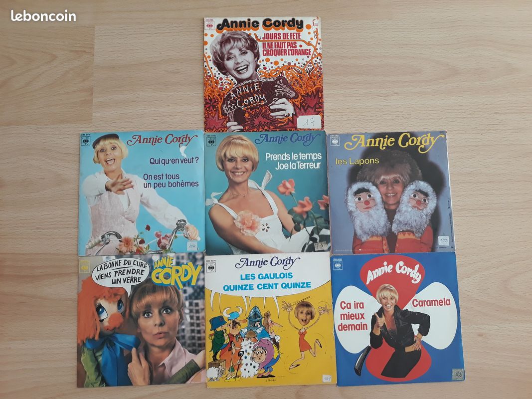 7 Vinyles 45 tours annie cordy (image 1)