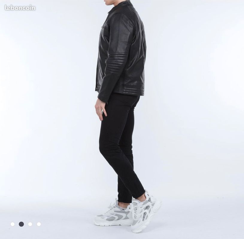 Blouson veste 100% cuir Helvetica S et L (image 6)