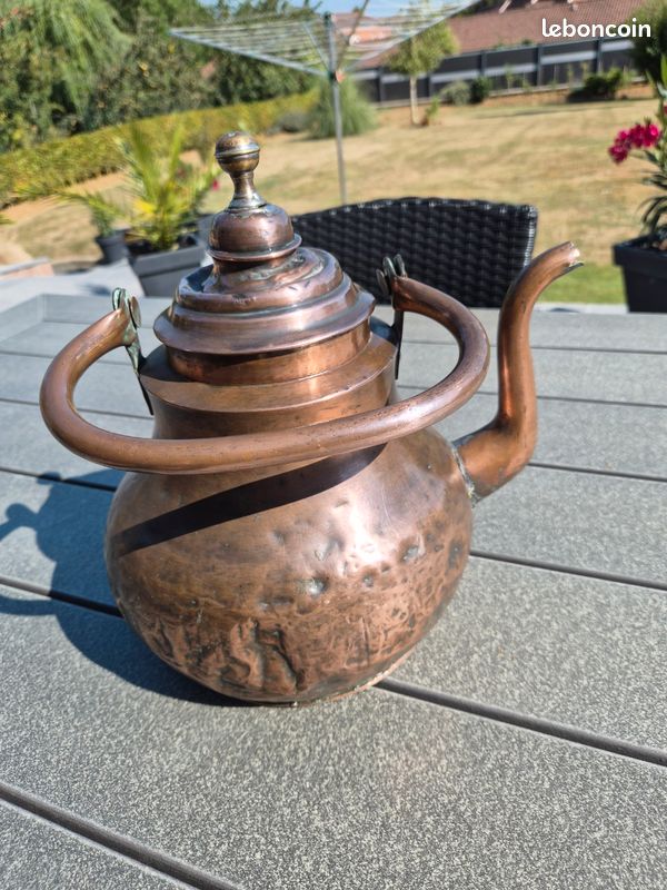 Bouilloire en cuivre vintage (image 3)