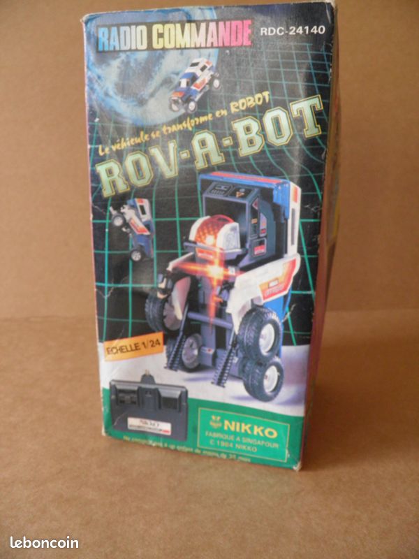 Rov-A-Bot Nikko - Voiture RC Transformable Robot - 1984 - Échelle 1:24