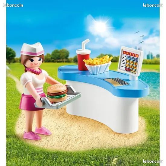Nourriture Playmobil Grand Bocal Réf 17 Catégorie 1 - Accessoire Occasion Très Bon état