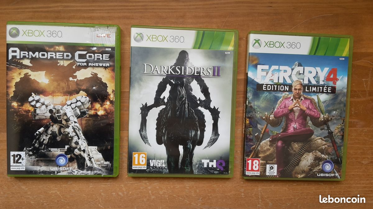 Pack Xbox 360 Elite + 2 manettes + 9 jeux (GTA V, Call of Duty, Halo…) – fonctionnelle (image 11)