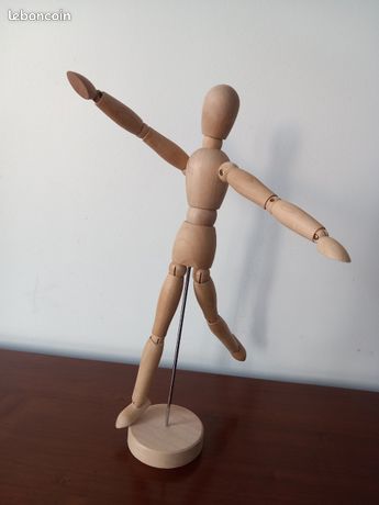Yosoo Mannequin Humain En Bois Avec Support Pour Affichage De