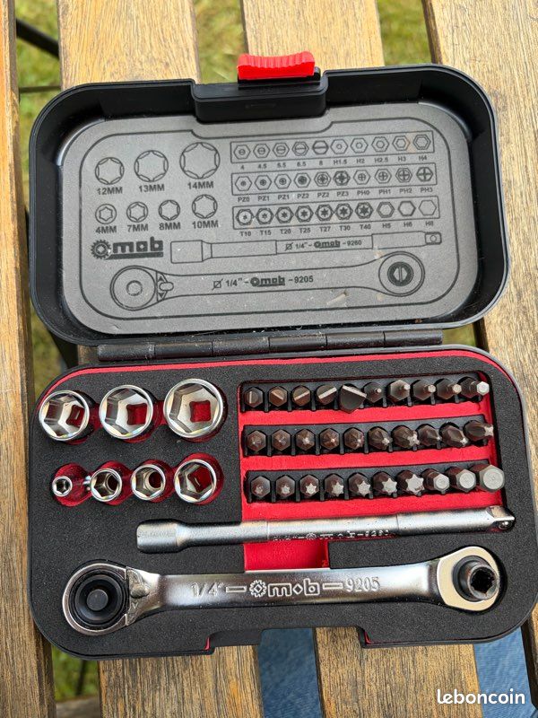 Cliquets et douilles 1/4" - Coffret Mob XS de 39 pièces (image 2)