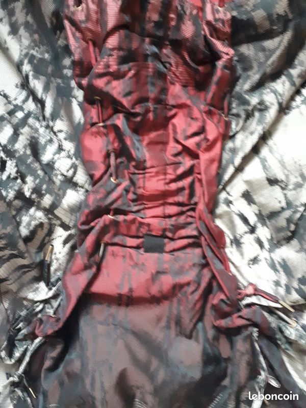 Robe Soirée Soie Noire Et Argent Marithé Et François Girbaud - Taille 36, état Excellent