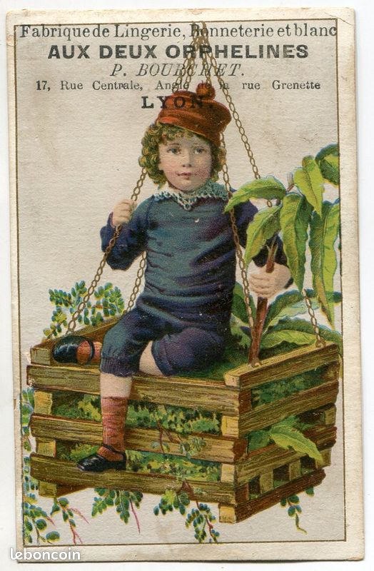 Boîte antique de chromo - France