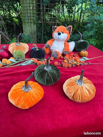 Sfcddtlg Lot De 12 Citrouilles à Suspendre Pour L'automne Et L'Action De Grâce, Motif Feuille D'érable Vichy En Tissu Pour Ferme, Automne, Thanksgiving, Fête, Décoration D'intérieur