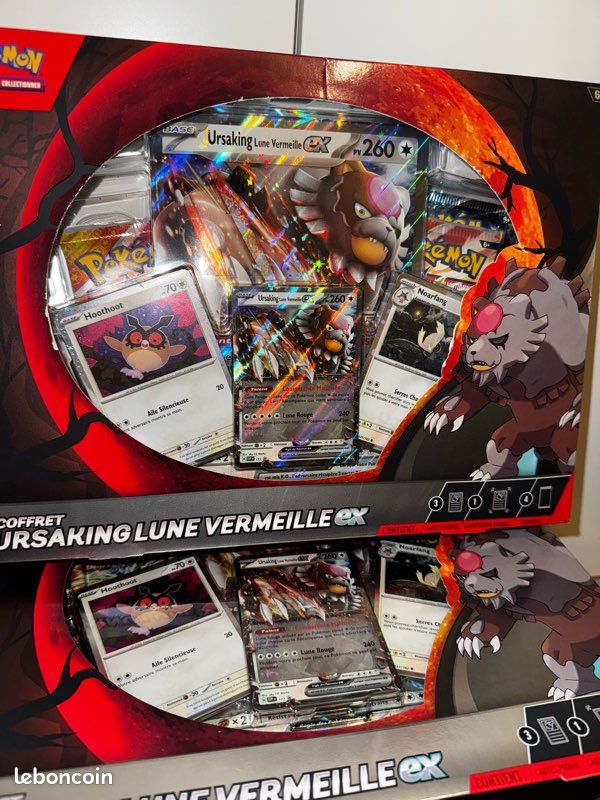 Pokémon Coffret Ursaking Lune Vermeille Ex - étincelles déferlantes, origine perdue (image 2)