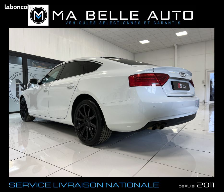 AUDI A5 SPORTBACK 2.0 TDI 143 AMBITION LUXE MULTITRONIC / carnet + factures / parfait état (image 7)