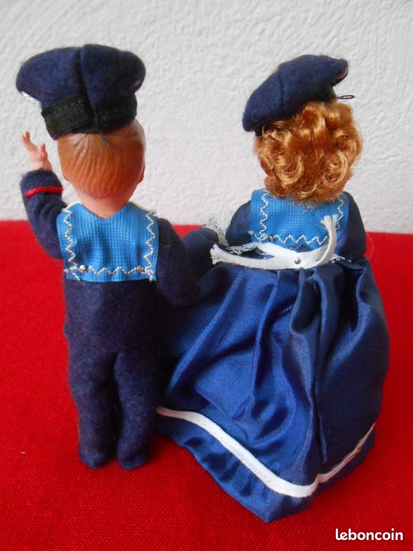 Couple de marins Marseillais vintage en boîte (image 5)